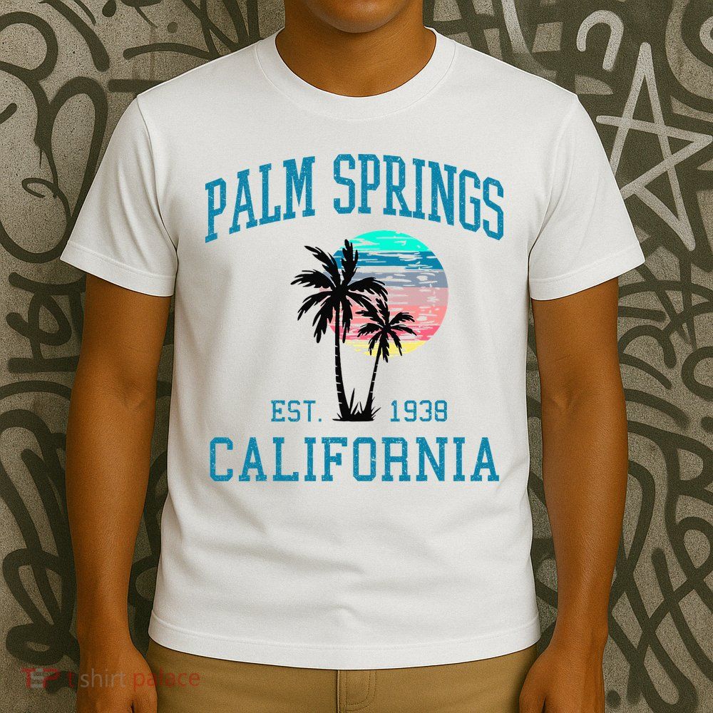 Palm Springs California Beach Vintage Palm Trees Summer T-Shirt