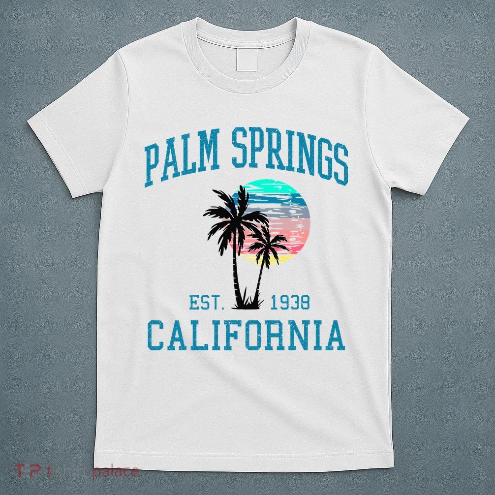 Palm Springs California Beach Vintage Palm Trees Summer T-Shirt