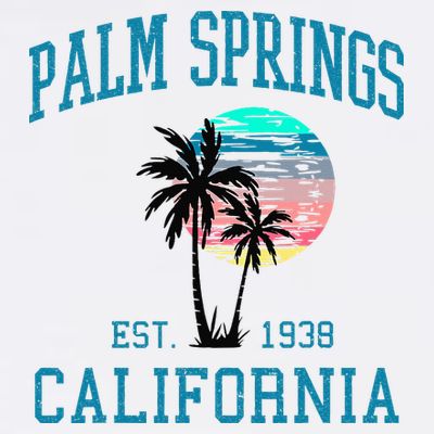Palm Springs California Beach Vintage Palm Trees Summer T-Shirt