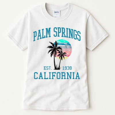 Palm Springs California Beach Vintage Palm Trees Summer Tall T-Shirt