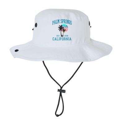 Palm Springs California Beach Vintage Palm Trees Summer Bucket Hat
