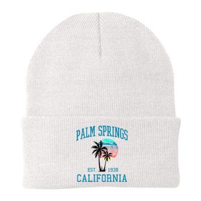 Palm Springs California Beach Vintage Palm Trees Summer Beanie