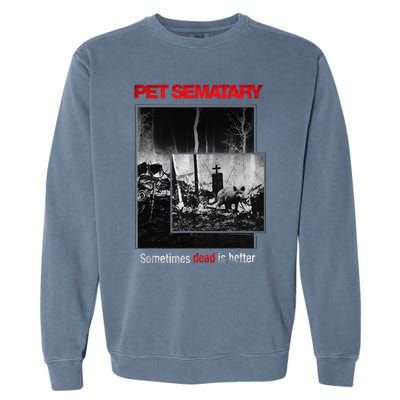 Pet Semetary Cat Poster Garment-Dyed Sweatshirt