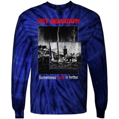 Pet Semetary Cat Poster Tie-Dye Long Sleeve Shirt