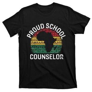 Proud School Counselor Gift Pride Black History Month Pupil T-Shirt