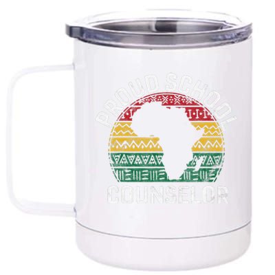 Proud School Counselor Gift Pride Black History Month Pupil 12 oz Stainless Steel Tumbler Cup