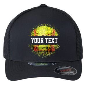 Personalized Softball Custom Name Family School Team Flexfit Unipanel Trucker Cap