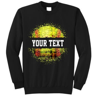 Personalized Softball Custom Name Family School Team Sweatshirt