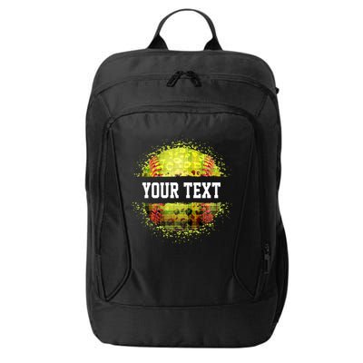 Personalized Softball Custom Name Family School Team City Backpack