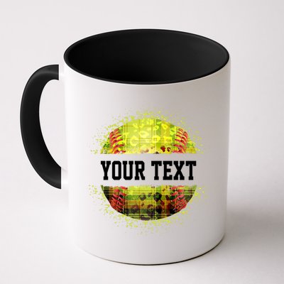 Personalized Softball Custom Name Family School Team Mug