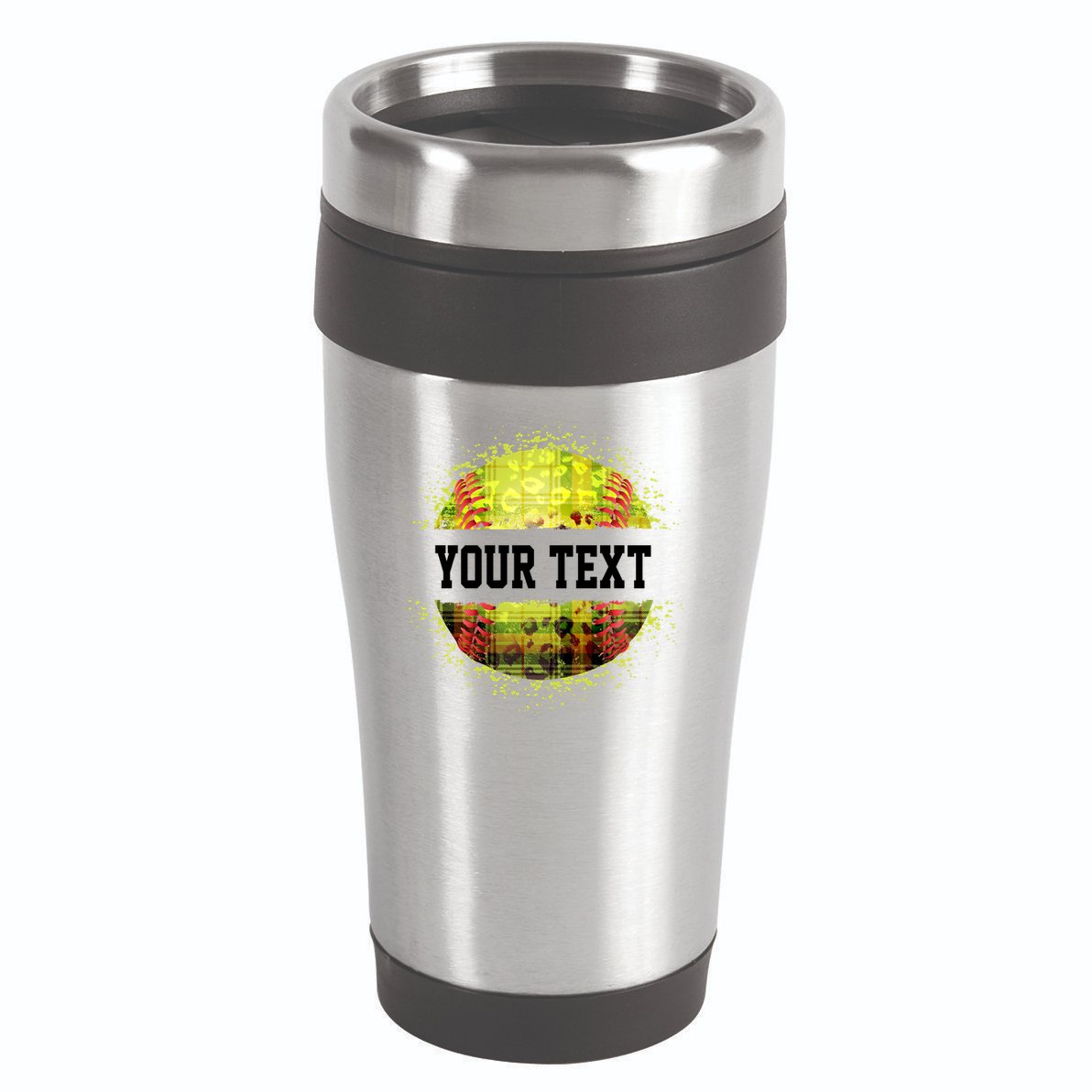 Personalized Softball Custom Name Family School Team 16oz Travel Tumbler