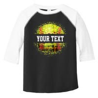 Personalized Softball Custom Name Family School Team Toddler Fine Jersey T-Shirt