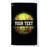 Personalized Softball Custom Name Family School Team Golf Towel