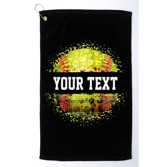 Personalized Softball Custom Name Family School Team Golf Towel