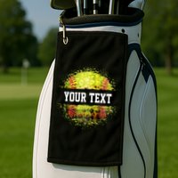 Personalized Softball Custom Name Family School Team Golf Towel