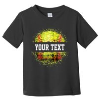 Personalized Softball Custom Name Family School Team Toddler T-Shirt