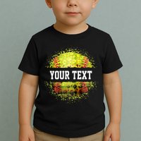 Personalized Softball Custom Name Family School Team Toddler T-Shirt