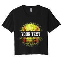 Personalized Softball Custom Name Family School Team Crop Top