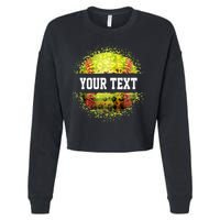 Personalized Softball Custom Name Family School Team Cropped Pullover Crew
