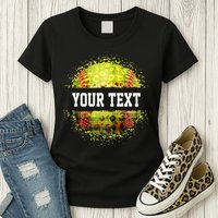 Personalized Softball Custom Name Family School Team Womens T-Shirt