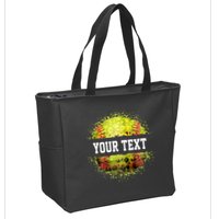 Personalized Softball Custom Name Family School Team Zip Tote Bag