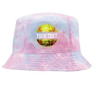 Personalized Softball Custom Name Family School Team Tie-Dyed Bucket Hat