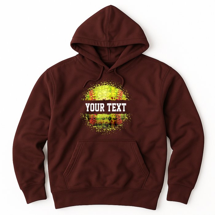 Personalized Softball Custom Name Family School Team Hoodie