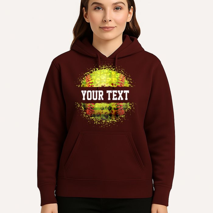 Personalized Softball Custom Name Family School Team Hoodie