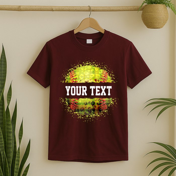 Personalized Softball Custom Name Family School Team T-Shirt