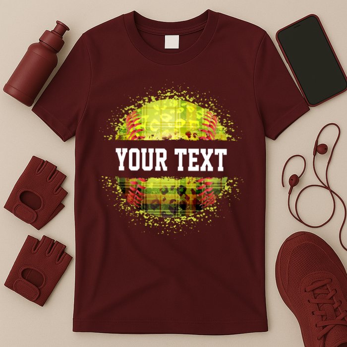 Personalized Softball Custom Name Family School Team T-Shirt