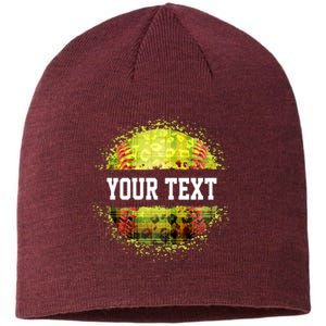 Personalized Softball Custom Name Family School Team Sustainable Beanie