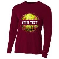 Personalized Softball Custom Name Family School Team Cooling Performance Long Sleeve Crew