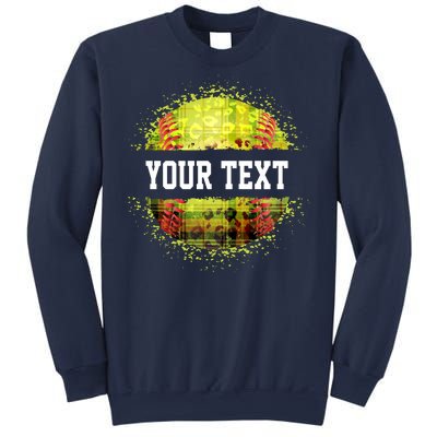 Personalized Softball Custom Name Family School Team Sweatshirt