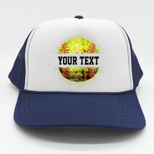 Personalized Softball Custom Name Family School Team Trucker Hat