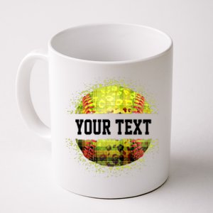 Personalized Softball Custom Name Family School Team Coffee Mug