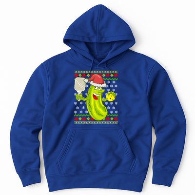 Pickleball Santa Claus Ugly Christmas Pattern Cool Gift Hoodie