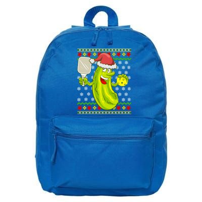 Pickleball Santa Claus Ugly Christmas Pattern Cool Gift 16 in Basic Backpack