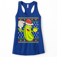Pickleball Santa Claus Ugly Christmas Pattern Cool Gift Womens Tank Top