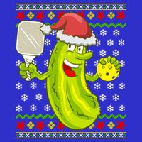 Pickleball Santa Claus Ugly Christmas Pattern Cool Gift Womens Tank Top