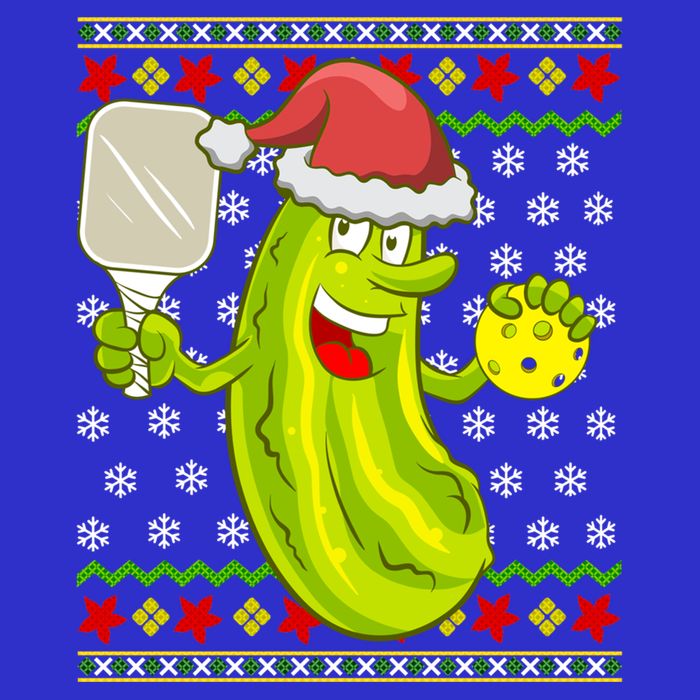Pickleball Santa Claus Ugly Christmas Pattern Cool Gift Womens Tank Top