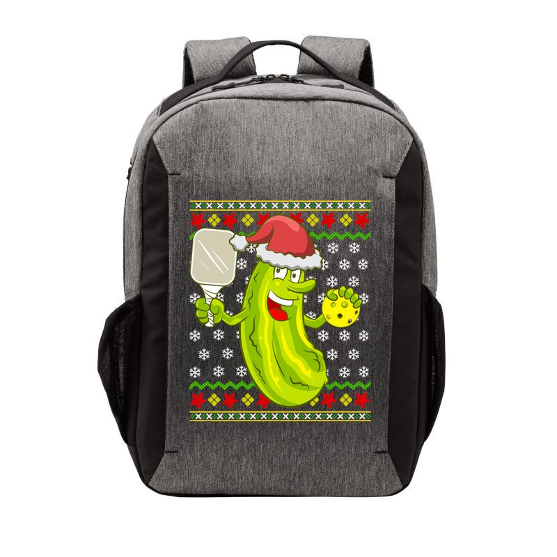 Pickleball Santa Claus Ugly Christmas Pattern Cool Gift Vector Backpack