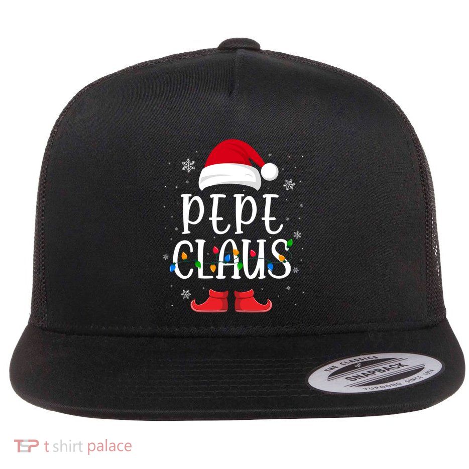 Pepe Santa Claus Hat With Xmas Light Christmas Holiday Gift Flatbill Hat