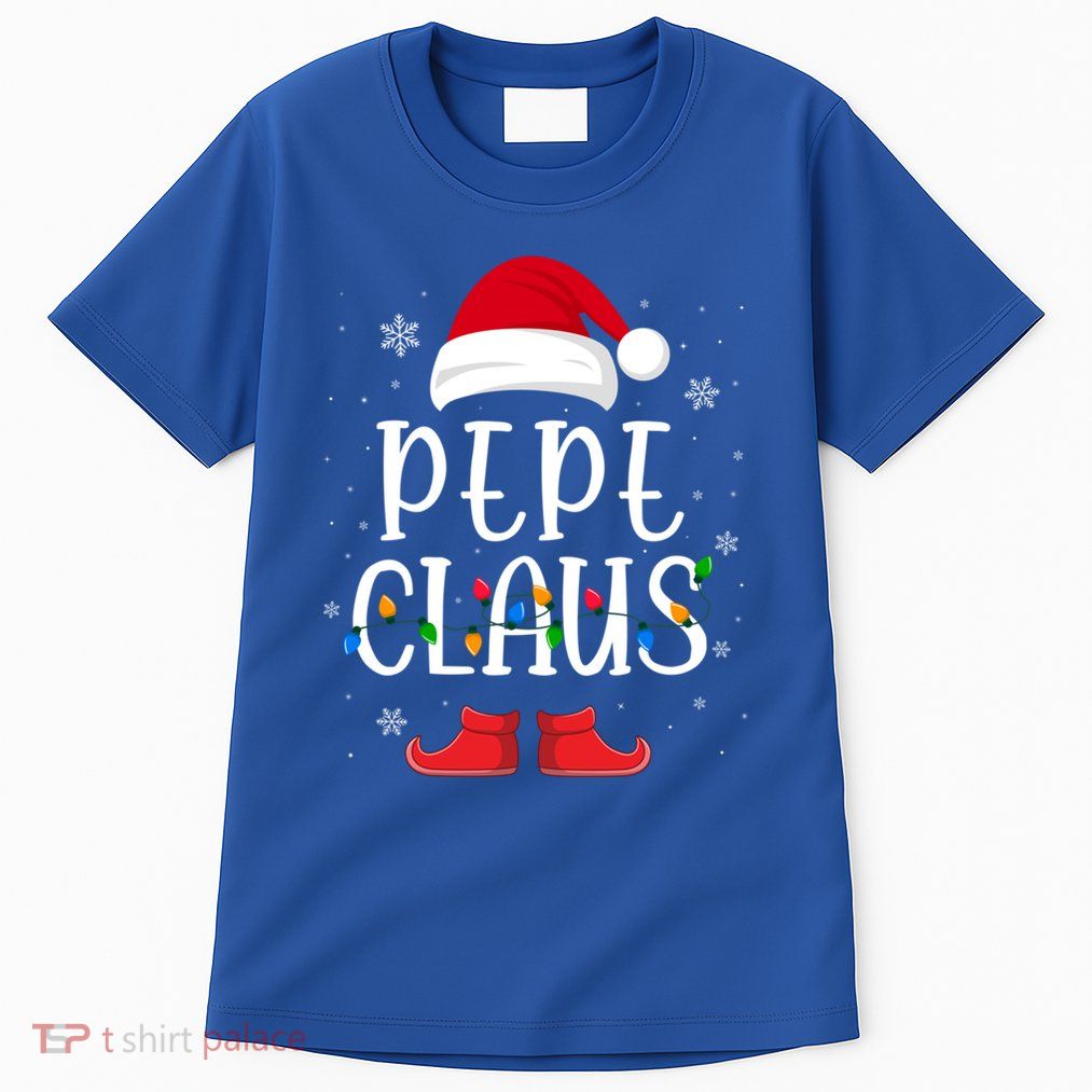 Pepe Santa Claus Hat With Xmas Light Christmas Holiday Gift Tall T-Shirt