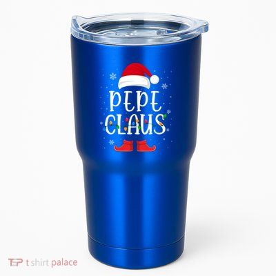Pepe Santa Claus Hat With Xmas Light Christmas Holiday Gift Tumbler