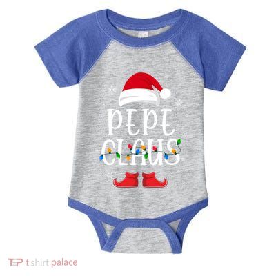 Pepe Santa Claus Hat With Xmas Light Christmas Holiday Gift Infant Baby Jersey Bodysuit