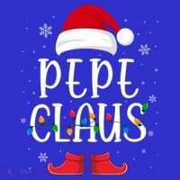 Pepe Santa Claus Hat With Xmas Light Christmas Holiday Gift Kids T-Shirt