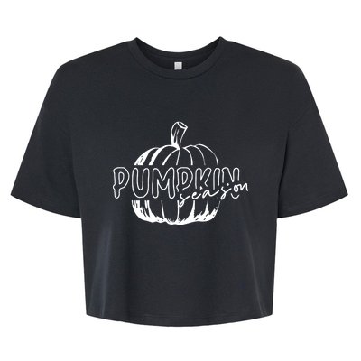 Pumpkin Season Celebration Bella+Canvas Jersey Crop Tee