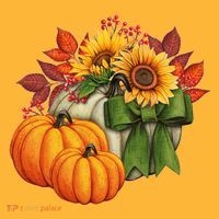 Pumpkin Sunflower Cute Floral Fall Autumn Season Baby Bodysuit