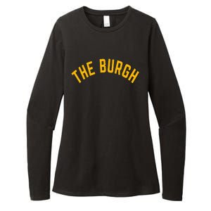 Pittsburgh Steel City The Burgh Funny 412 Pennsylvania Womens CVC Long Sleeve Shirt