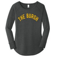 Pittsburgh Steel City The Burgh Funny 412 Pennsylvania Women's Perfect Tri Tunic Long Sleeve Shirt